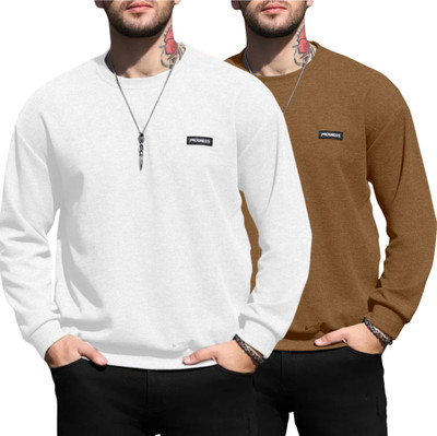 sti Full Sleeve Solid Men Sweatshirt
