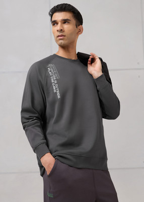 TECHNOSPORT Full Sleeve Solid Men Sweatshirt