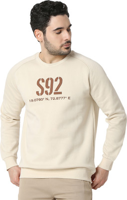 Spykar Full Sleeve Solid Men Sweatshirt