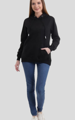 Pwexz Full Sleeve Solid Women Sweatshirt