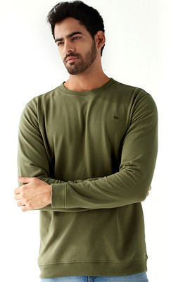 Modern Crew Full Sleeve Solid Men Sweatshirt