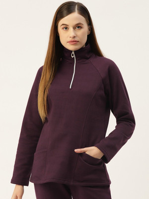 BRINNS Full Sleeve Self Design Women Sweatshirt