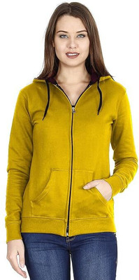 Jiyanshi Enterprises Full Sleeve Solid Women Sweatshirt