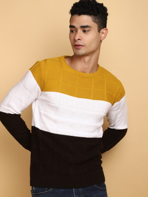 V-MART Full Sleeve Color Block Men Sweatshirt