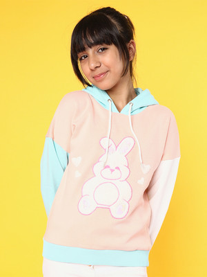 NautiNati Full Sleeve Color Block Girls Sweatshirt