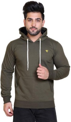 E-MAX Full Sleeve Solid Men Sweatshirt