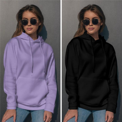 Pwexz Full Sleeve Solid Women Sweatshirt