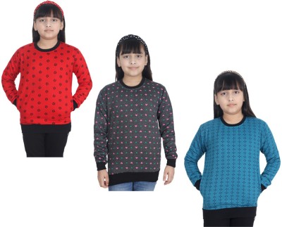 IndiWeaves Full Sleeve Printed Girls Sweatshirt