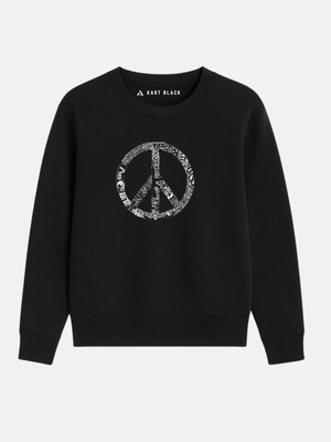 KART BLACK Full Sleeve Self Design Men Sweatshirt