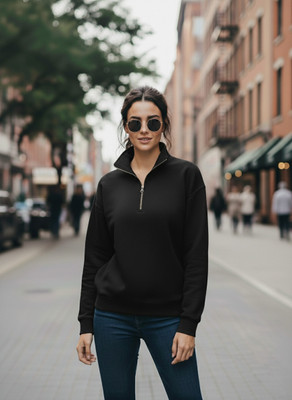 MACK JONNEY Full Sleeve Solid Women Sweatshirt