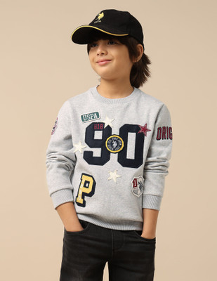 U.S. POLO ASSN. Full Sleeve Printed Boys Sweatshirt