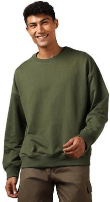 ERAWORLD Full Sleeve Solid Men Sweatshirt