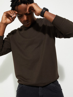 MAX Full Sleeve Solid Men Sweatshirt