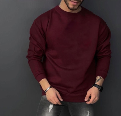 Magneto Full Sleeve Solid Men Sweatshirt