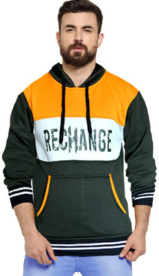 Shunit creation Full Sleeve Color Block Men Sweatshirt