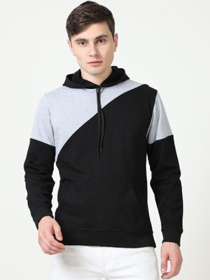 Fleximaa Full Sleeve Color Block Men Sweatshirt