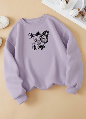 Fluffy Enterprises Full Sleeve Printed Women Sweatshirt