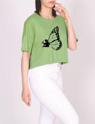 Avsenterprisess Short Sleeve Printed Women Sweatshirt