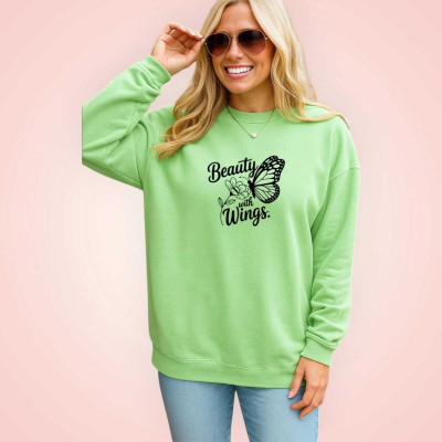 Fluffy Enterprise Full Sleeve Solid Women Sweatshirt