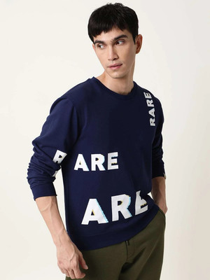 Rare Rabbit Full Sleeve Solid Men Sweatshirt