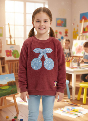 SAALVIA Full Sleeve Printed Girls Sweatshirt