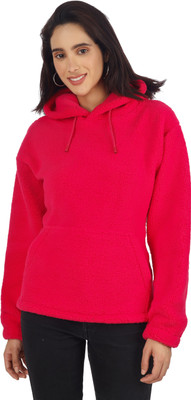 Burdy Full Sleeve Solid Women Sweatshirt