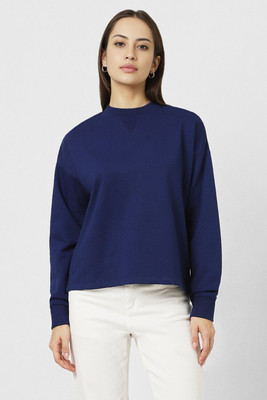 VAN HEUSEN Full Sleeve Solid Women Sweatshirt
