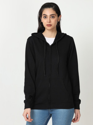 Wafaa Full Sleeve Solid Women Sweatshirt