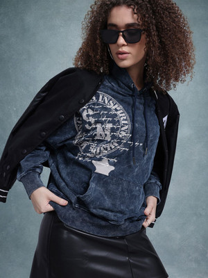 Roadster Full Sleeve Printed Women Sweatshirt