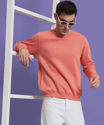 PockMAN Full Sleeve Solid Men Sweatshirt