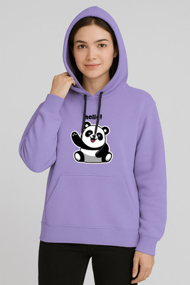 HouseOfCommon Self Design Round Neck Casual Women Purple Sweater