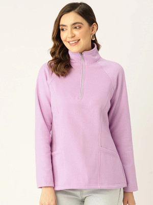 BRINNS Full Sleeve Self Design Women Sweatshirt