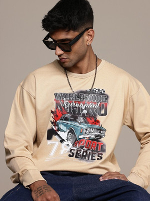 Roadster Full Sleeve Graphic Print Men Sweatshirt