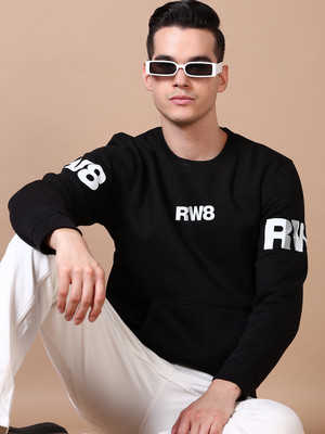 V-MART Full Sleeve Solid Men Sweatshirt