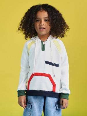 NautiNati Full Sleeve Self Design Baby Boys Sweatshirt