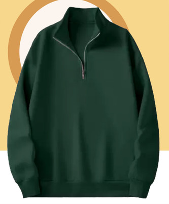 SYDNEY HILLS Full Sleeve Solid Men Sweatshirt