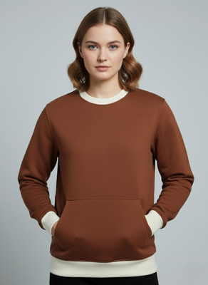 IRHA Full Sleeve Solid Women Sweatshirt