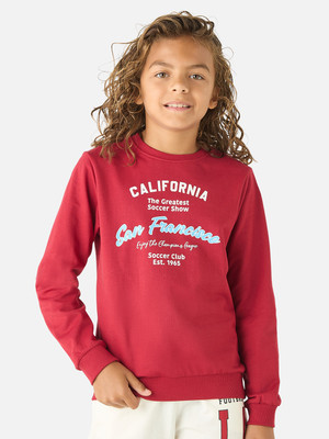 JUNIORS by Babyshop Full Sleeve Printed Boys Sweatshirt