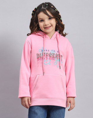 MONTE CARLO Full Sleeve Printed Girls Sweatshirt