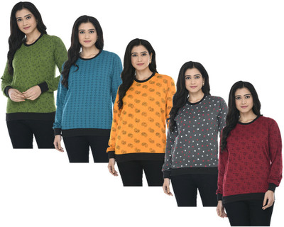 MTI FASHIONS Full Sleeve Printed Women Sweatshirt