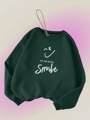 Draxstarss Full Sleeve Solid Women Sweatshirt