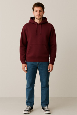 Clever Fox Full Sleeve Solid Men Sweatshirt