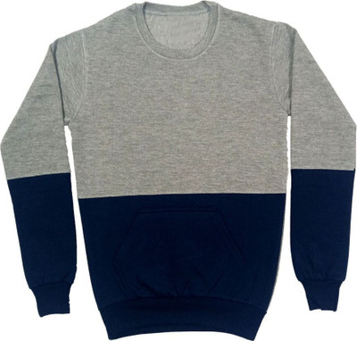 Kaayu Full Sleeve Color Block Boys Sweatshirt