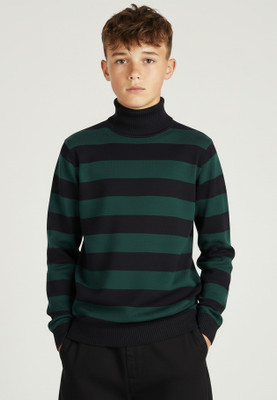 Clothify Full Sleeve Striped Boys Sweatshirt