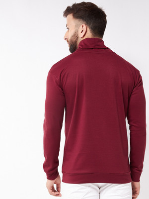 Gritstones Full Sleeve Solid Men Sweatshirt
