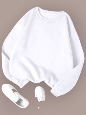 FAISALGARMENT Full Sleeve Solid Women Sweatshirt