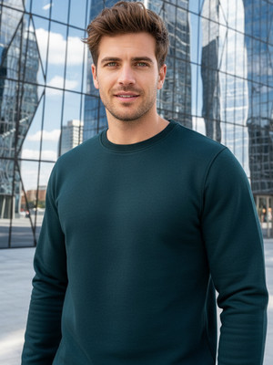 OAKWYN Full Sleeve Solid Men Sweatshirt