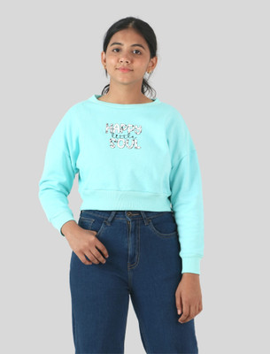 Tweeny Mini Full Sleeve Solid Girls Sweatshirt