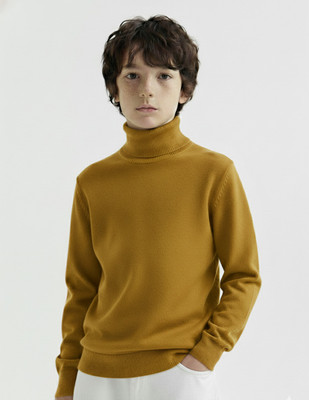 Clothify Full Sleeve Solid Boys Sweatshirt