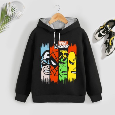 MARVEL BY MISS & CHIEF Full Sleeve Printed Boys Sweatshirt